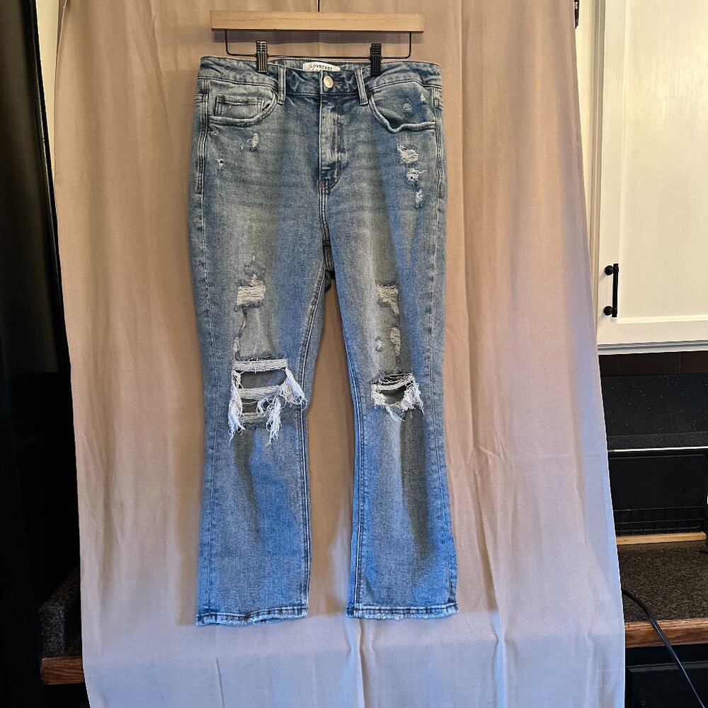 Loveret by Vervet Straight Leg Cropped Jeans Size 14w
